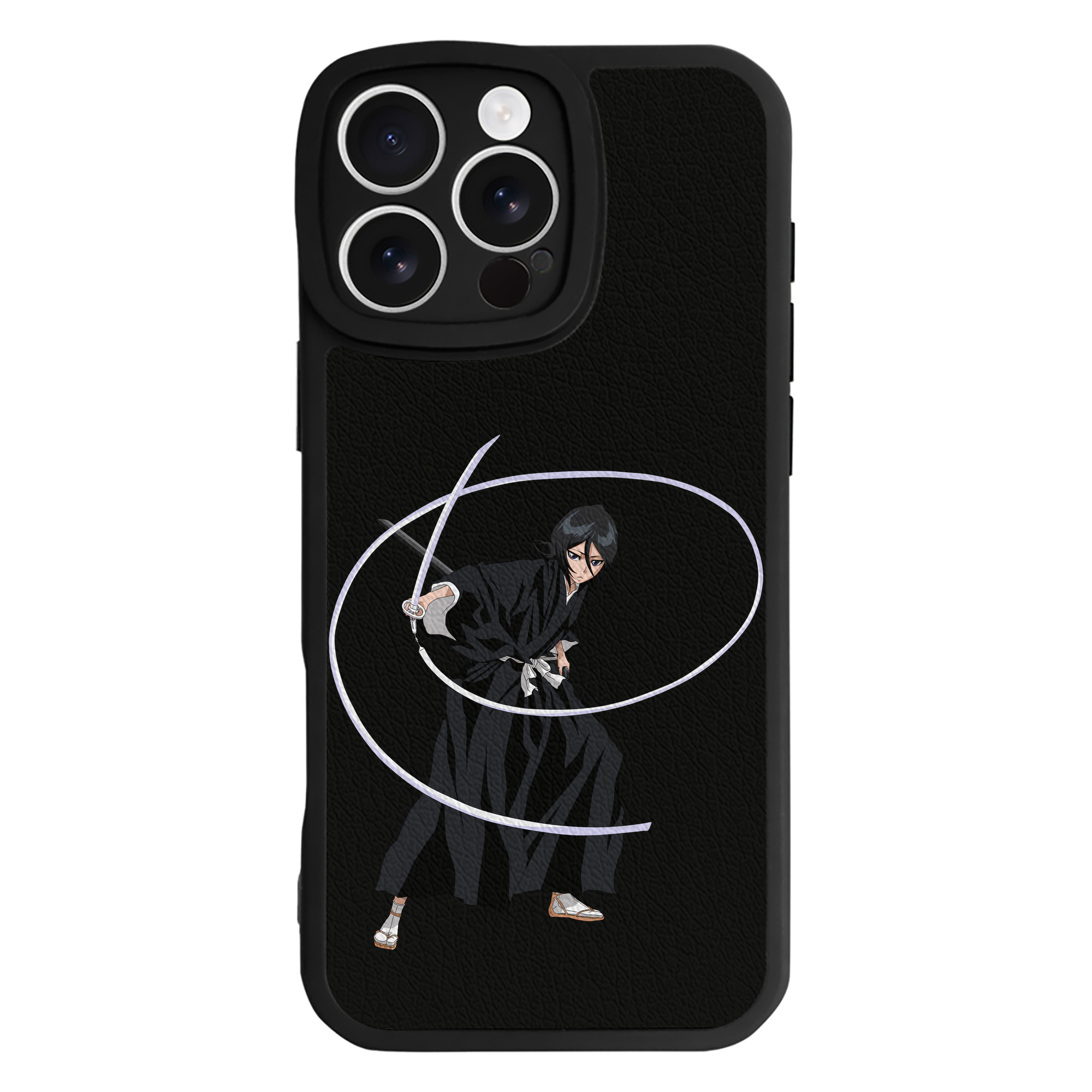 （画像用） ブリーチ 朽木ルキア BLEACH Kuchiki Rukia 【iPhone 16シリーズ対応】シリコンスマホケース（レザー調） 材質：シリコン